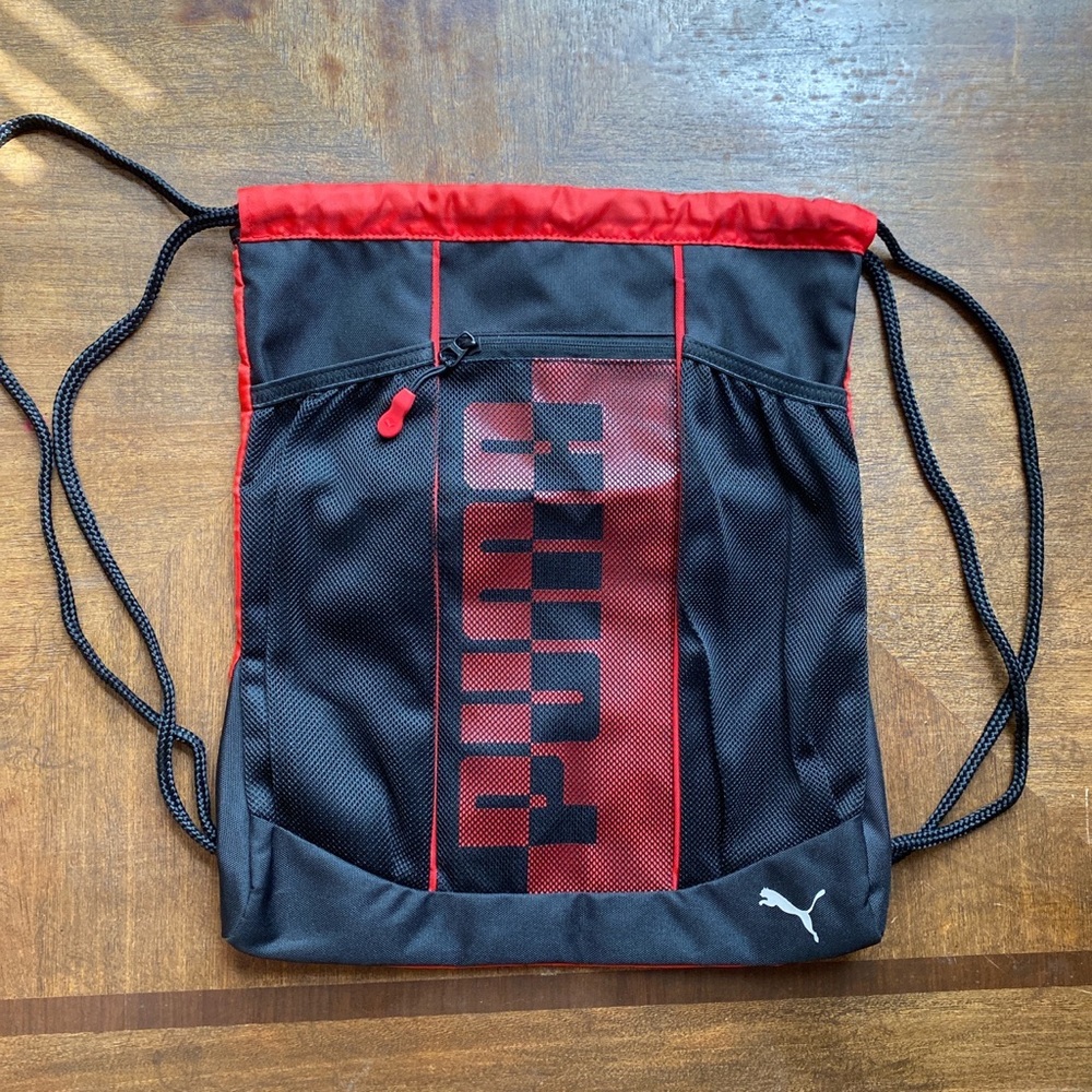 Puma lightweight backpack black/red color OS
